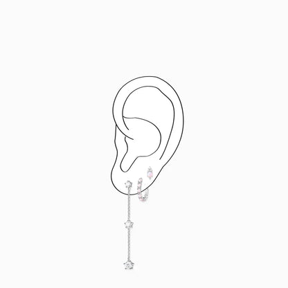 Thomas Sabo Einzel Creole rosa Steine – CR664-166-7