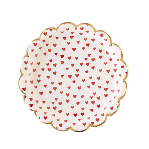 My Mind’s Eye PLPL189 - Tiny Red Hearts Paper Plate
