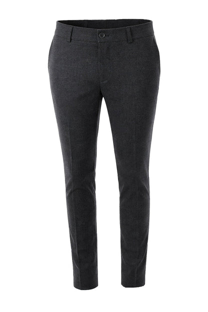 T.O. Boy's Fashion Stretch Suit - Grey herringbone