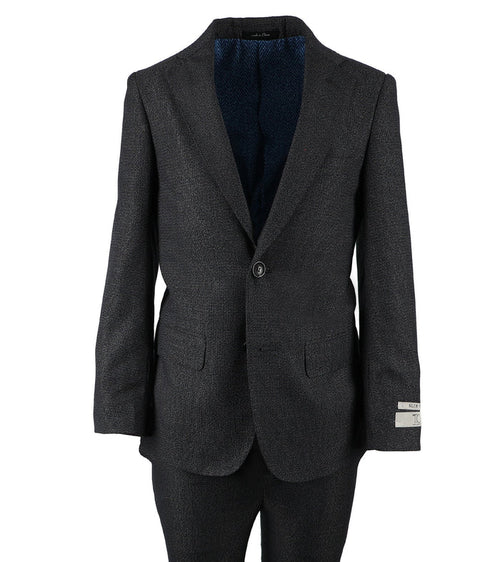T.O. Boy's Fashion Suit - Birdseye Navy