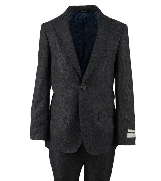T.O. Boy's Fashion Suit - Birdseye Navy