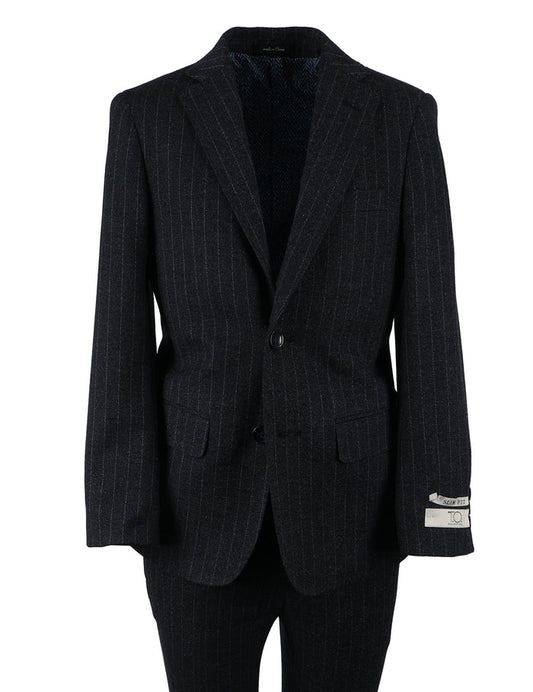 T.O. Boy's Fashion Suit - Pinstripe Navy
