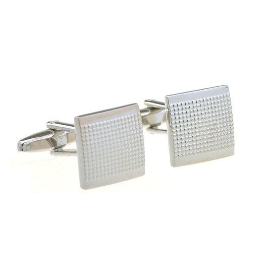 T.O. Collection Silver Square Cufflinks - Square