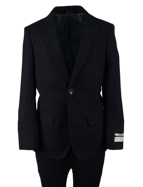 T.O. Men's Fashion Suit - Birdseye Navy