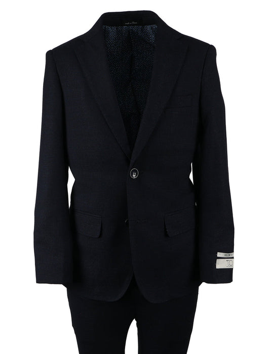 T.O. Men's Fashion Suit - Birdseye Navy