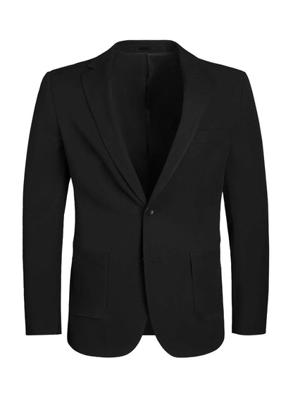 T.O Men's Patch Pocket Performance Blazer Jacket - Black