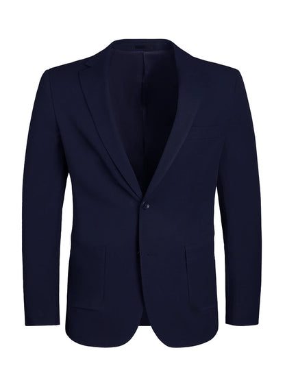 T.O Men's Patch Pocket Performance  Blazer Jacket - Navy