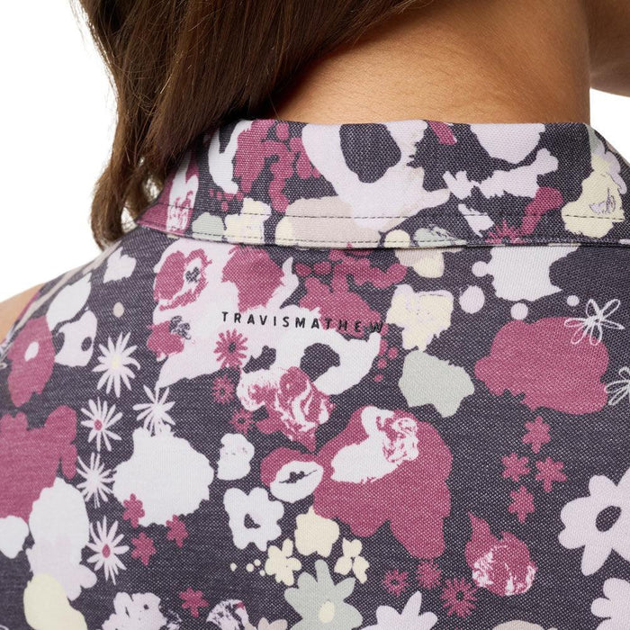 Travis Mathew Ladies Featherweight Printed Sleeveless Polo