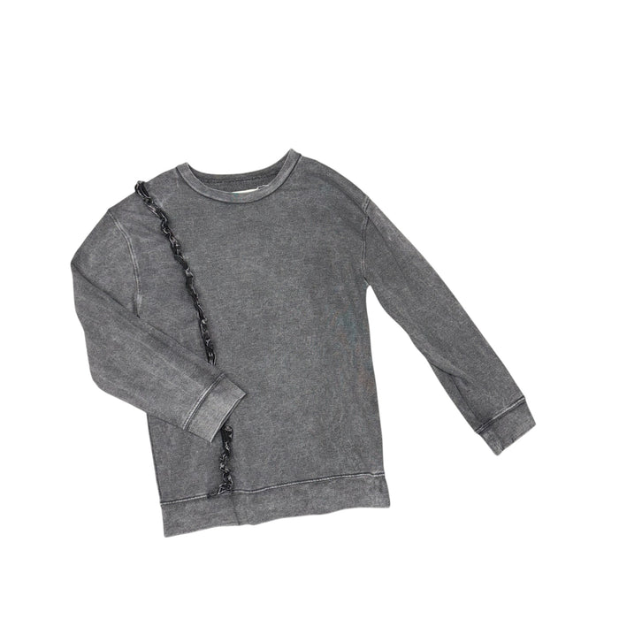 Treasure & Bond | Grey Ruffled Sweatshirt | 8-10
