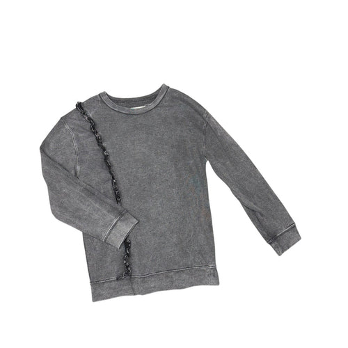 Treasure & Bond | Grey Ruffled Sweatshirt | 8-10