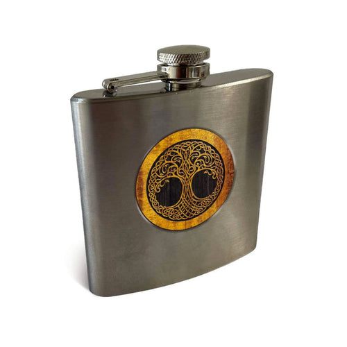 Thalia Tree of Life Whiskey Flask