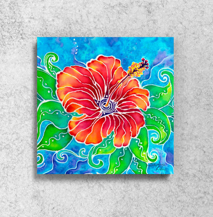 Tropical Hibiscus Magnet