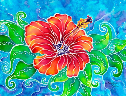 Tropical Hibiscus Print