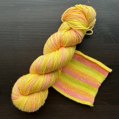 Tropical Punch - Self Striping Merino Nylon Sock & DK