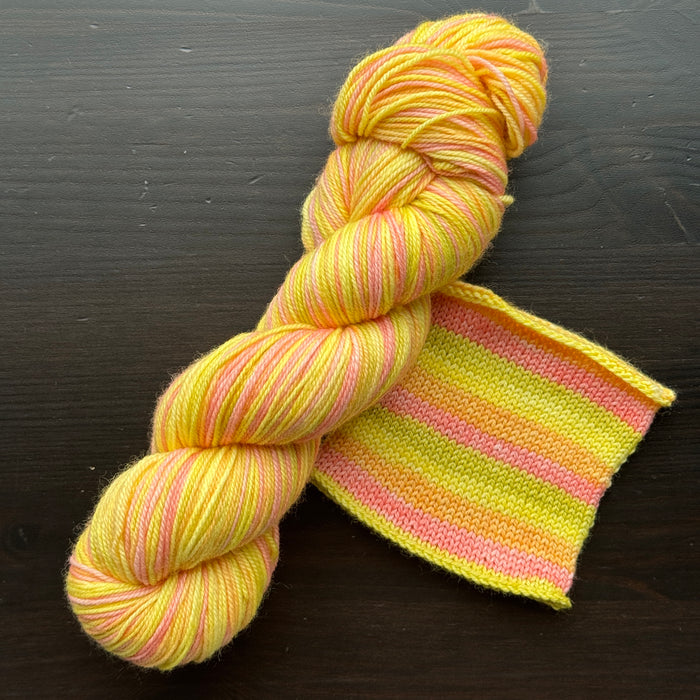 Tropical Punch - Self Striping Merino Nylon Sock & DK