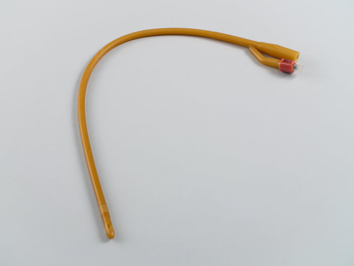 TruCath silicone-elastomer coated latex foley catheter, 2-way, 18 Fr, 30 mL, each