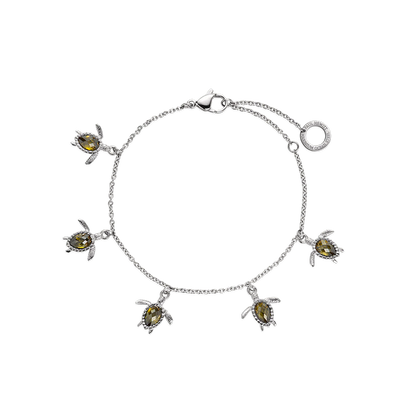 Turtle Armkette Silber