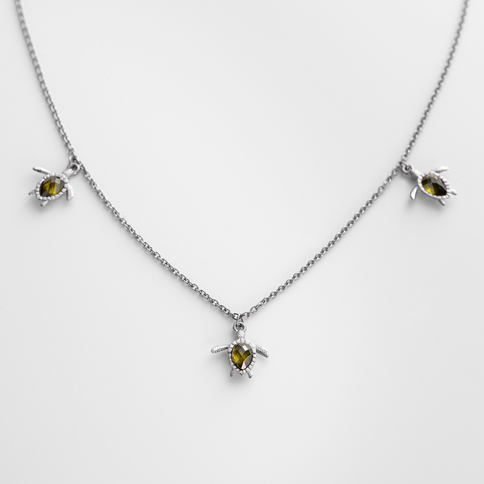 Turtle Halskette Silber