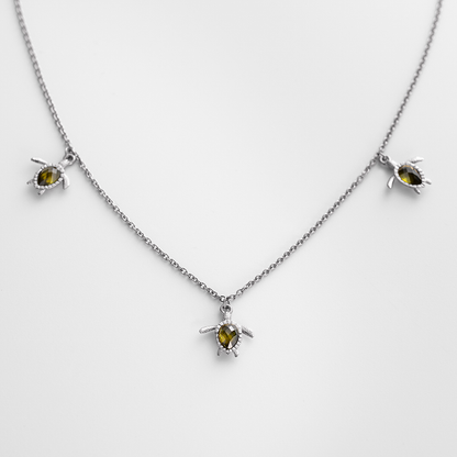 Turtle Halskette Silber
