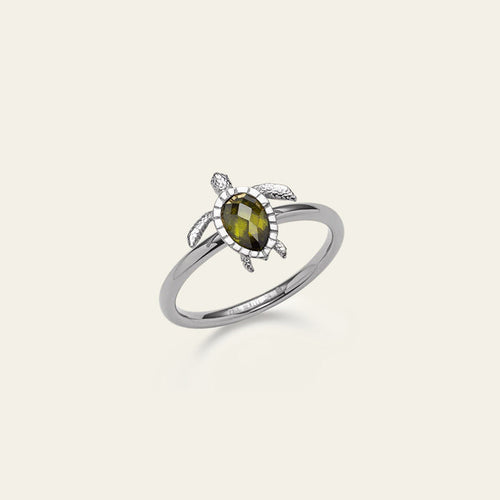 Turtle Ring Silber
