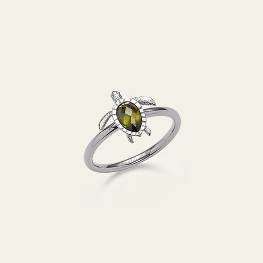 Turtle Ring Silber