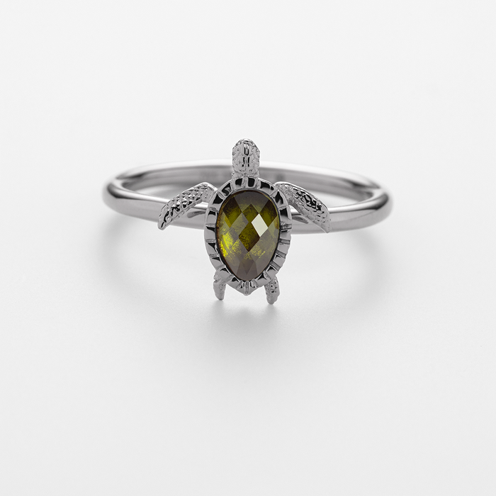 Turtle Ring Silber