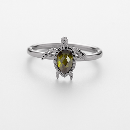 Turtle Ring Silber