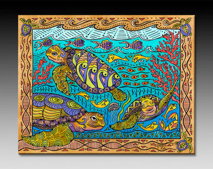 Turtle Time Ceramic Tile