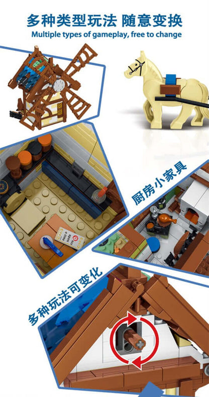 URGE 50103 Medievaltown Windmill 1825pcs Urge