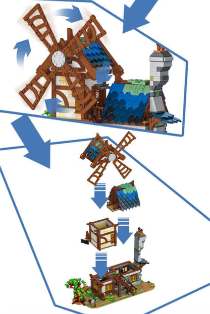 URGE 50103 Medievaltown Windmill 1825pcs Urge