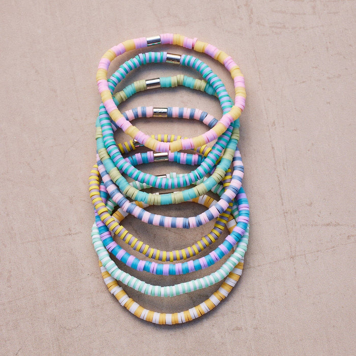Vacation Vibes Bright Stretch Bracelet Set of 8