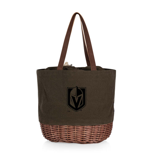 Vegas Golden Knights - Coronado Canvas and Willow Basket Tote - Vegas Team Store