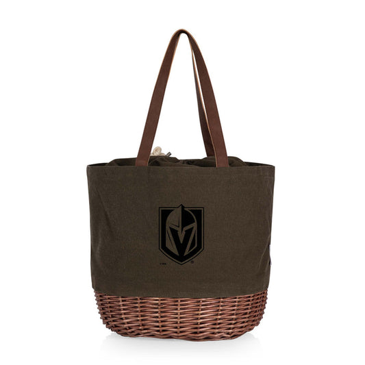 Vegas Golden Knights - Coronado Canvas and Willow Basket Tote - Vegas Team Store