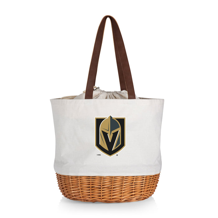Vegas Golden Knights - Coronado Canvas and Willow Basket Tote - Vegas Team Store