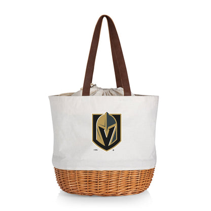 Vegas Golden Knights - Coronado Canvas and Willow Basket Tote - Vegas Team Store