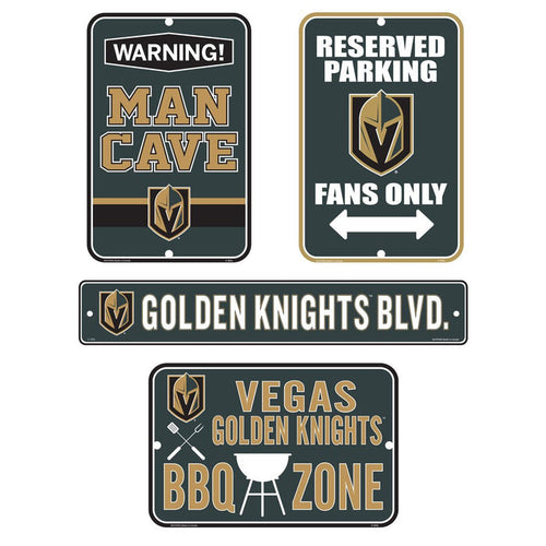 Vegas Golden Knights Fan Four Pack Sign Set - Vegas Team Store