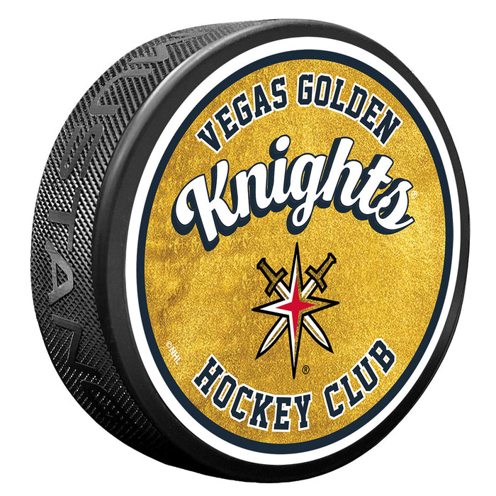 Vegas Golden Knights Puck | Retro Script - Vegas Team Store