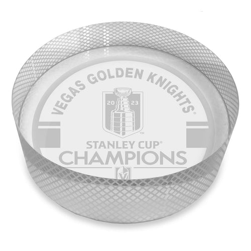 Vegas Golden Knights Stanley Cup Champions Crystal Puck - Vegas Team Store