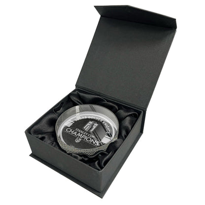Vegas Golden Knights Stanley Cup Champions Crystal Puck - Vegas Team Store