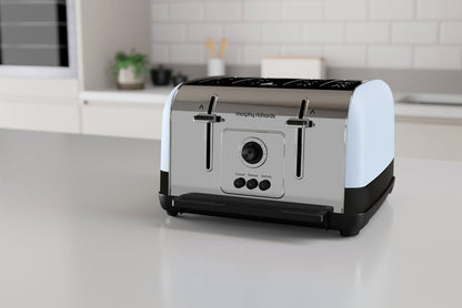 Venture Blue 4 Slice Toaster - Duck Egg