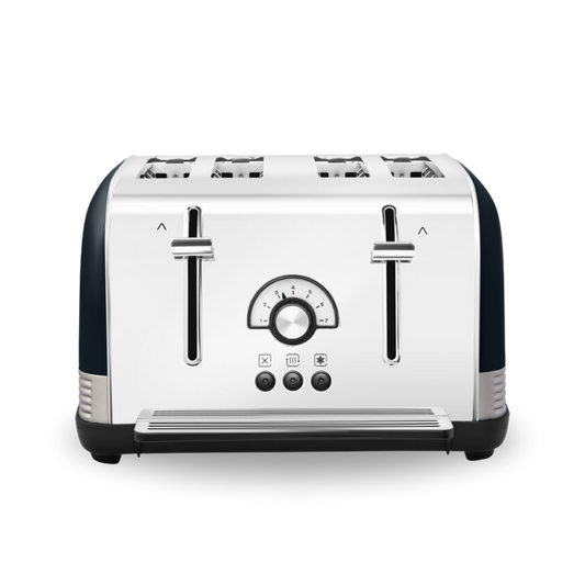 Venture Retro Black 4 Slice Toaster - Onyx