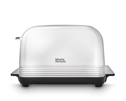 Venture Retro Silver 4 Slice Toaster - Tungsten