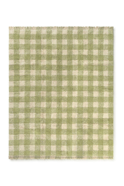 Vichy Matcha Washable Area Rug - Rugs by Roo