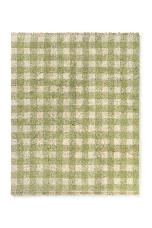 Vichy Matcha Washable Area Rug - Rugs by Roo