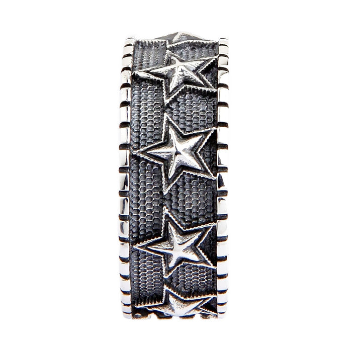 Antique Silver Star Ring – Gothic Punk Rock Jewelry for Men & Women