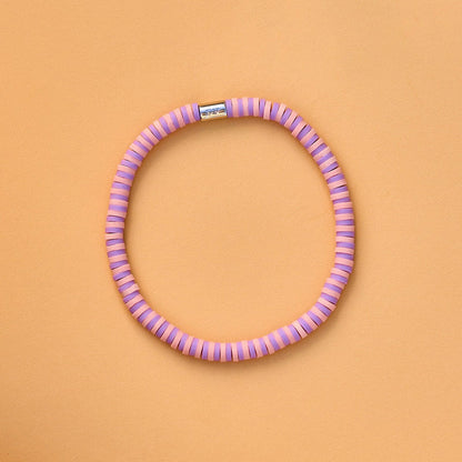 Violet Sunrise Seascape Stretch Bracelet