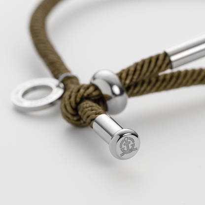 Vitamin Sea Armband Silber Olive
