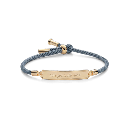 Vitamin Sea Gravur Armband Gold Grau