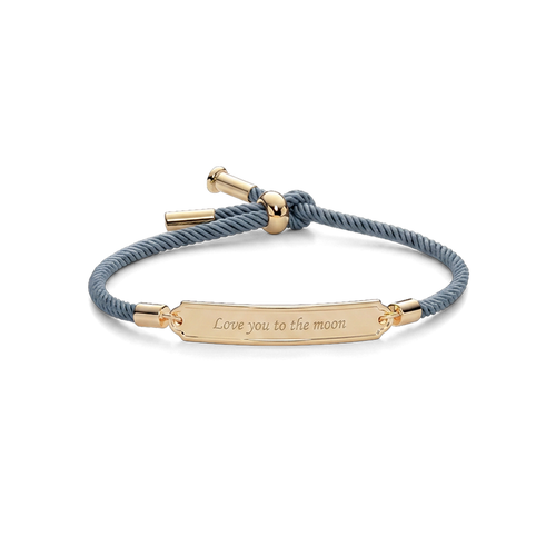 Vitamin Sea Gravur Armband Gold Grau