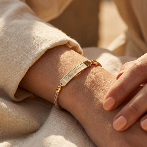 Vitamin Sea Gravur Armband Gold Sand